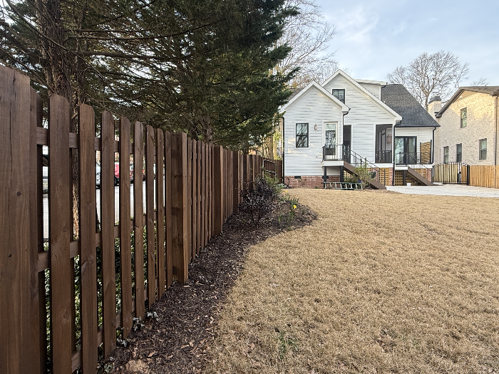 Expert Stain and Seal applied to fence in Greenville SC
